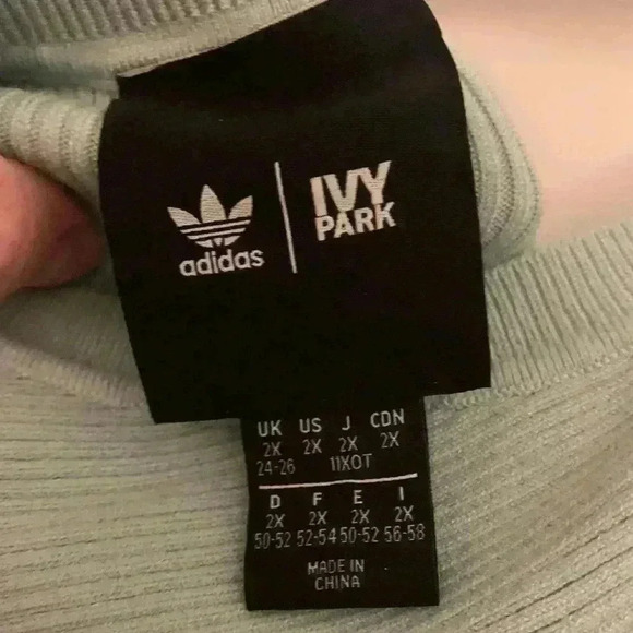 Adidas X Ivy Park Beyonce Drip 2 Knit Bodysuit Green Tint, Womens Size 2X - Picture 11 of 14